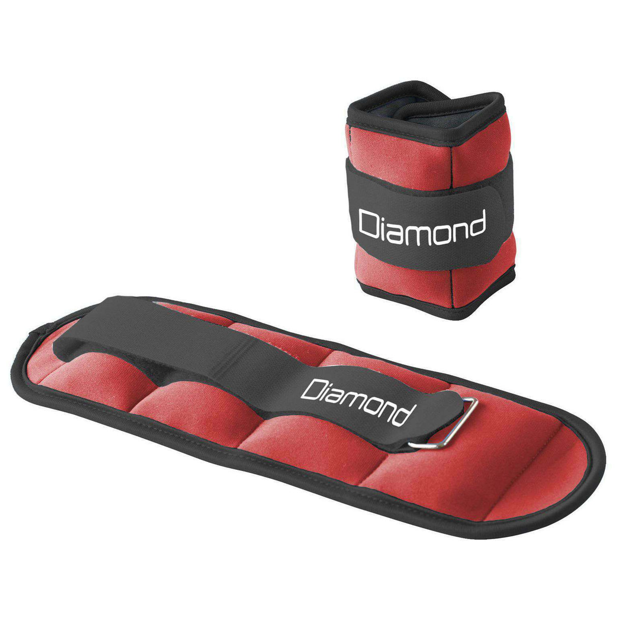 COPPIA CAVIGLIERE APPESANTITE 2.0 KG ROSSO - LINEA DIAMOND - COD. CA2,0-D