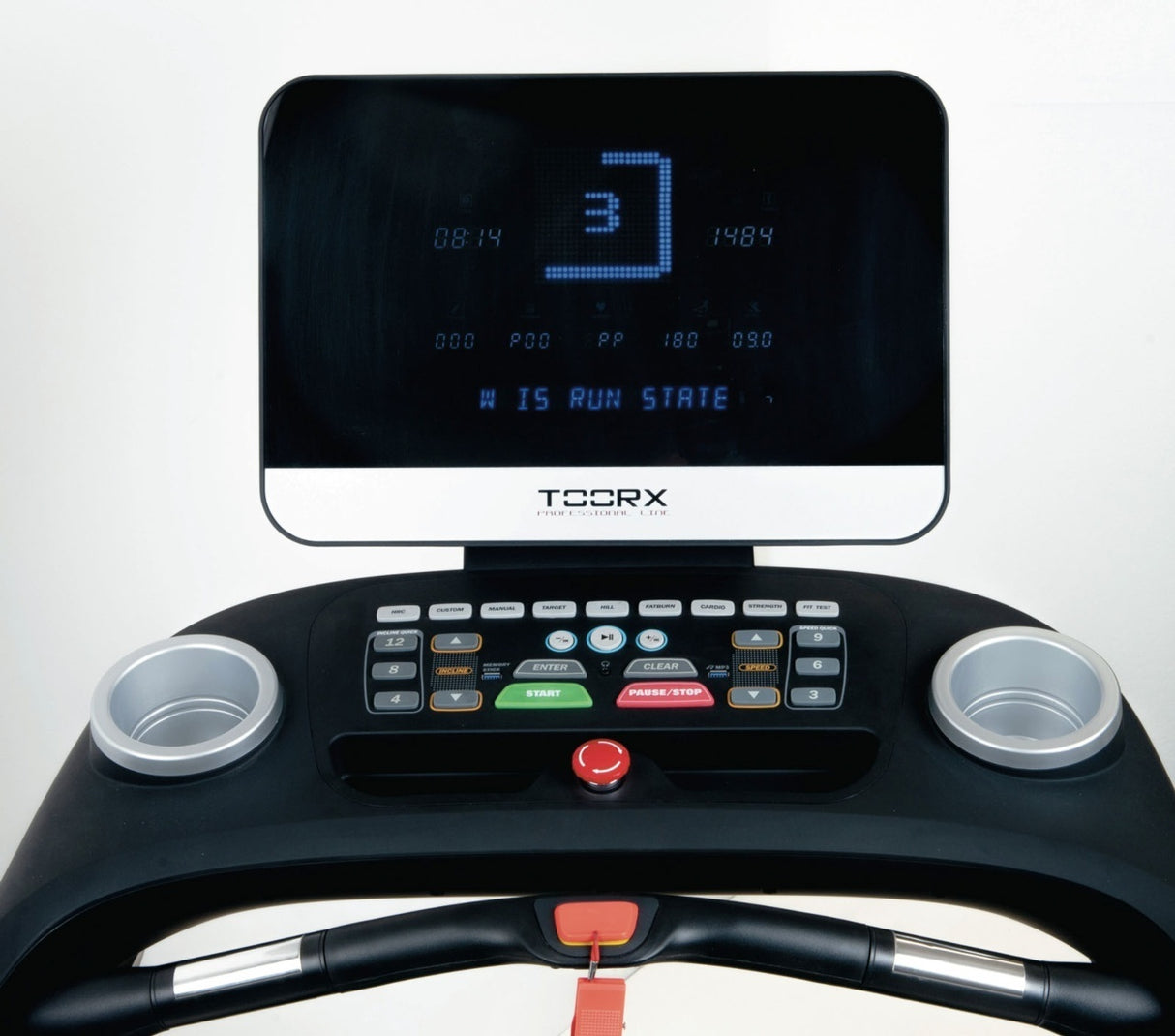 TRX-9000 EVO TAPIS ROULANT PROFESSIONALE APP READY 3.0 COMPATIBILE CON ZWIFT E KINOMAP - piano corsa 160 x 56 cm - velocità 25 km/h - peso max utente 180 kg CORRENTE ALTERNATA TOORX