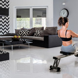 Vogatore Rower ACTIVE PRO Salvaspazio Elettromagnetico con Ricevitore Wireless Linea Toorx Peso max utente; 100 kg Richiudibile