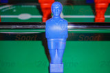 Calciobalilla Champion Outdoor Weatherproof Azzurro con Aste Uscenti, Gambe Pieghevoli- biliardino Garlando con 50 Palline