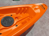 Canoa da mare e lago 3 posti modelli GIL FAMILY, inclusi 2 sedili e 2 pagaie e ruote di trasporto col. verde