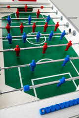 Calciobalilla G 500 Weatherproof bianco con Aste Uscenti- biliardino Garlando con 50 Palline e Copertina Impermeabile in Omaggio
