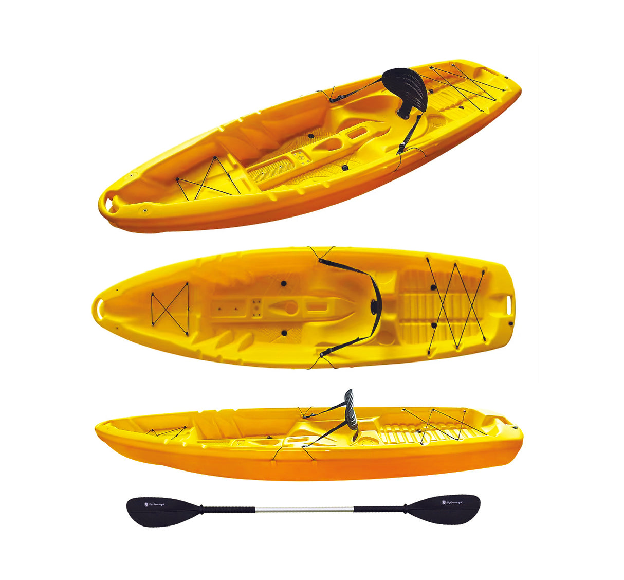 canoa 1 posto GIL 2.0 BIG MAMA KAYAK - kayak monoposto da 254 cm + seggiolino + pagaia