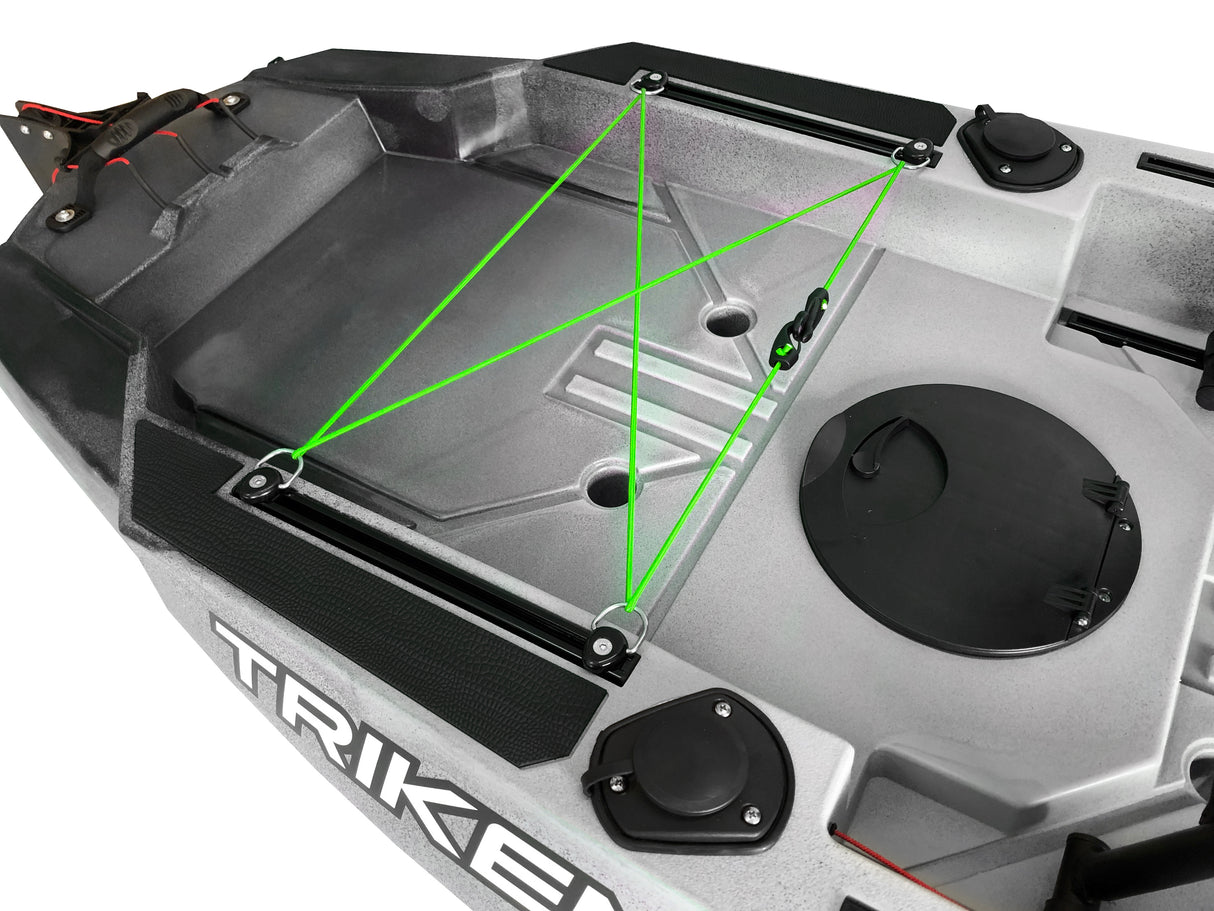 BIG MAMA KAYAK A PEDALI TRIKEN 330 con Pulpito Inox + Piastra sgancio rapido + motore POWERDRIVE MINN KOTA 45lb, GPS SPOTLOCK