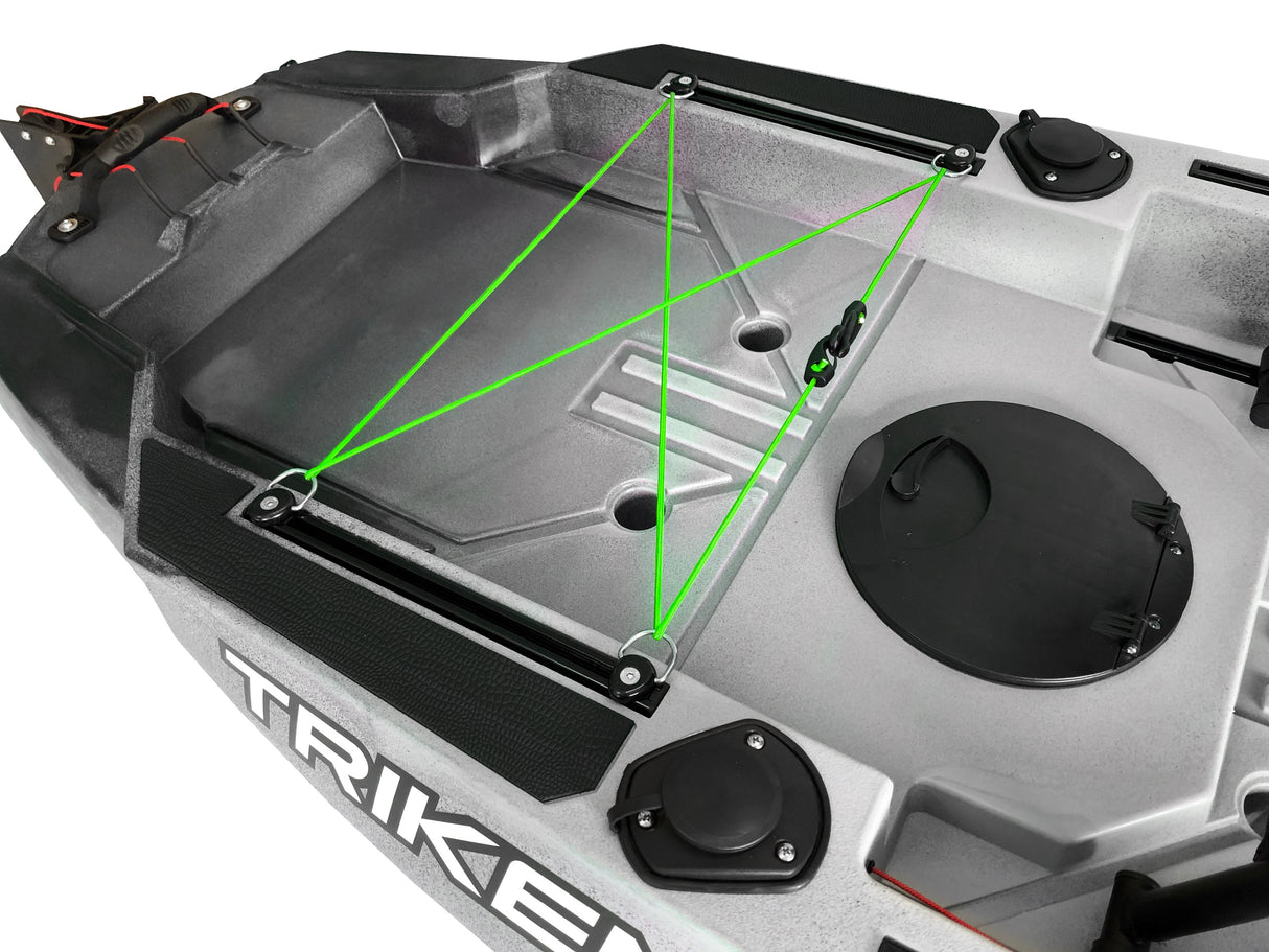 BIG MAMA KAYAK A PEDALI TRIKEN 330 con Pulpito Inox + Piastra sgancio rapido + motore RIPTIDE POWERDRIVE MINN KOTA 55lb, GPS SPOTLOCK, AUTOPILOTA