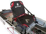 BIG MAMA KAYAK A PEDALI TRIKEN 330 - CANOA MONOPOSTO FISHING + motore elettrico BIXPY K1 Outboard Kit con batteria PP-378 Wh v4 + Adattatore Hoodoo Pedal Drive