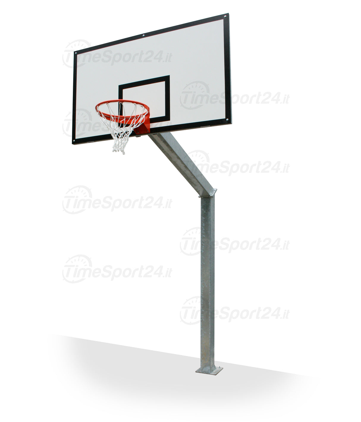 Ab1308/m Mezzo Impianto Basket Monotubo Sez 15 X 15 Cm. Con Piastra Per Fissaggio cod. Ab1308/m CERTIFICATO A NORMA UNI EN 1270