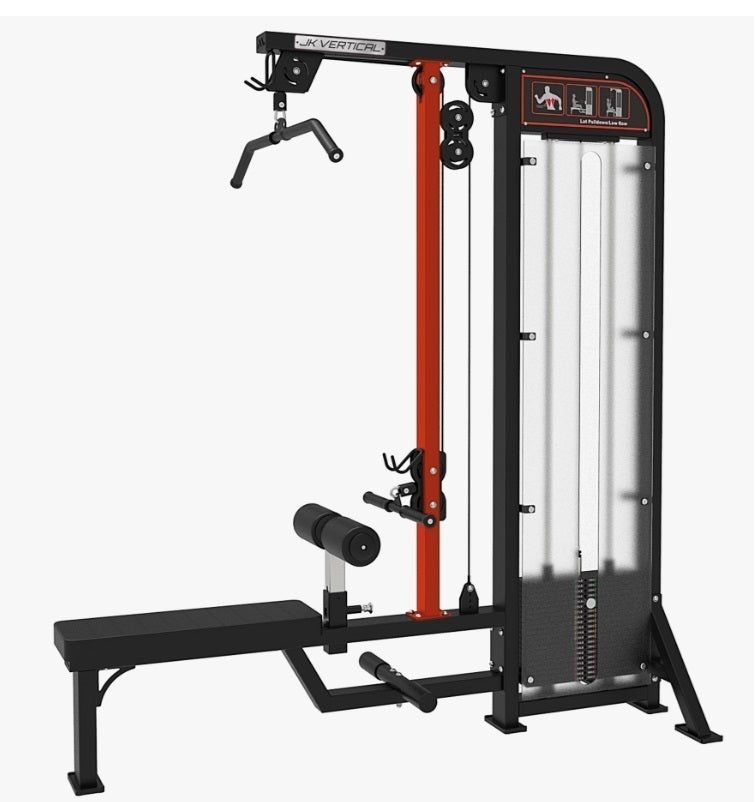 Combo Lat Machine/Pulley Row - Linea Vertical Jk Fitness cod. JKV-COMBOLATPULLEY