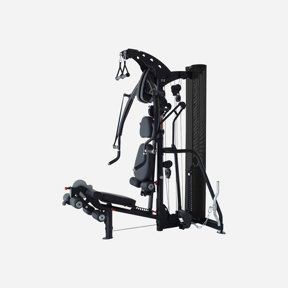 Stazione Multifunzione Multi Gym M3 Full Body cod. M3 Pacco pesi 96 Kg Dimensioni 102 x 186 x 206/214 cm Linea Inspire