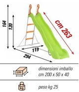 Scivolo Mango Altezza 164 Cm - Lunghezza 263 Cm Cod.sc1334 Scivoli Offerta In Vendita Su Timesport24