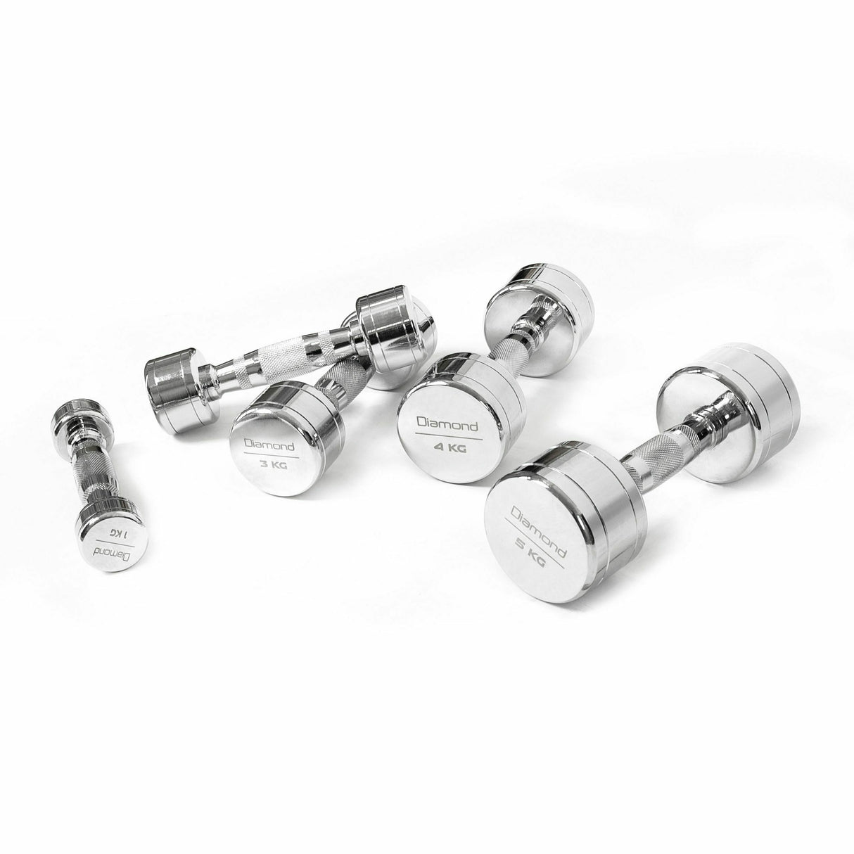 Manumbri Cromati - Set 10 Coppie manubri cromati 1-10 kg - MCS1-10