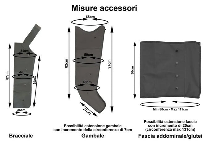 Pressomedical 1.0 Basic Pressoterapia Medicale Ad Uso Professionale E Domestico Con 2 Gambali - 4 Camere D'aria - 1 Programma Cod.fo-3001-2g Mesis