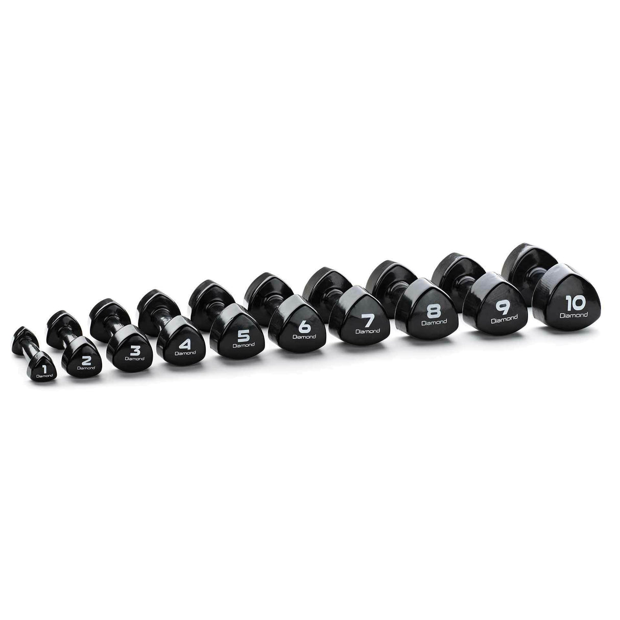 Manumbri in Vinile - set 10 coppie 1-10 kg - Black - MVD-S - LINEA DIAMOND
