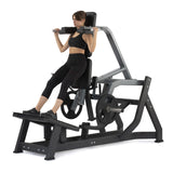 Hack V Squat con sistema di blocco alla mano- Plate Loaded Linea Diamond cod. PL-HACKSQUAT2