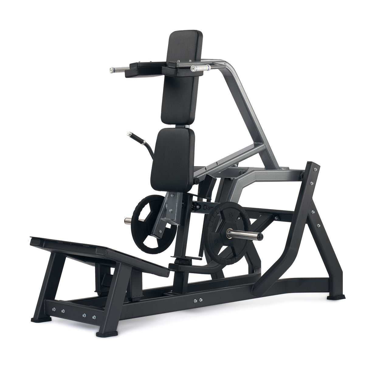 Hack V Squat con sistema di blocco alla mano- Plate Loaded Linea Diamond cod. PL-HACKSQUAT2