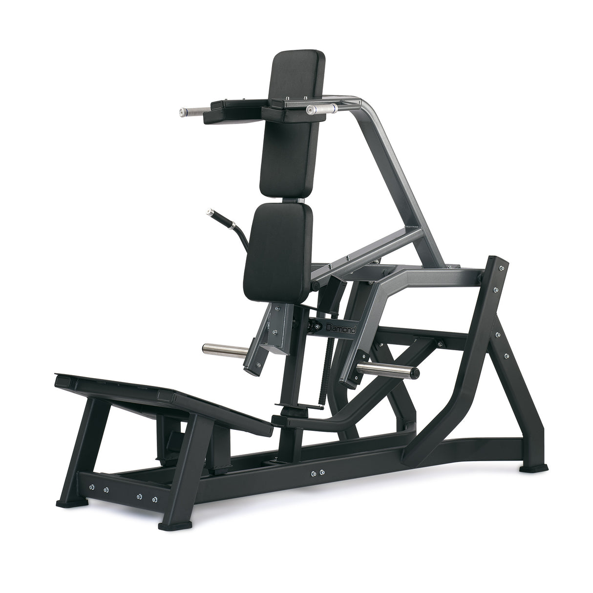 Hack V Squat con sistema di blocco alla mano- Plate Loaded Linea Diamond cod. PL-HACKSQUAT2