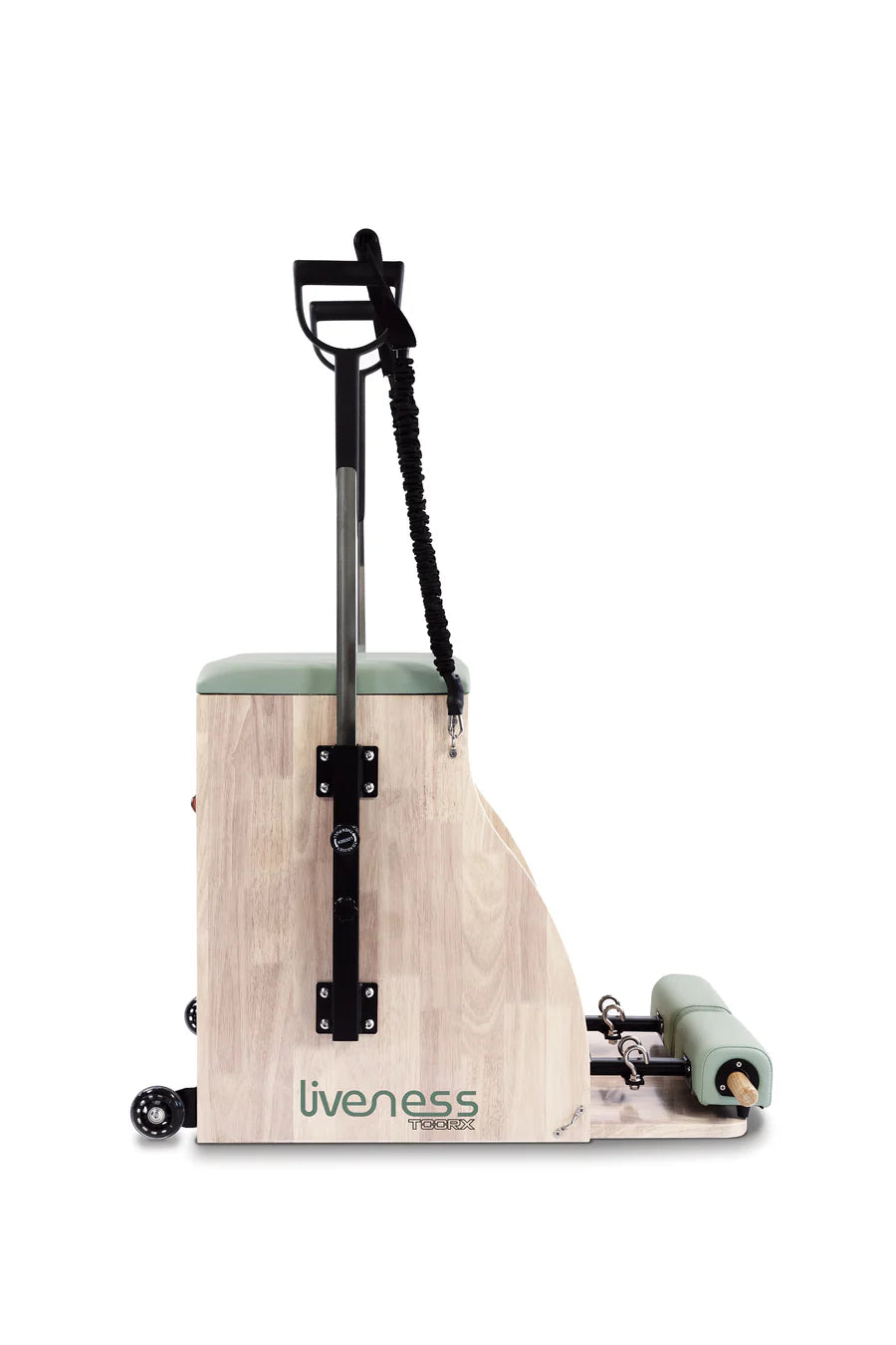 Wunda Chair in legno di quercia naturale - Linea Liveness di Toorx - Cod. PTX-1800G Green Tea