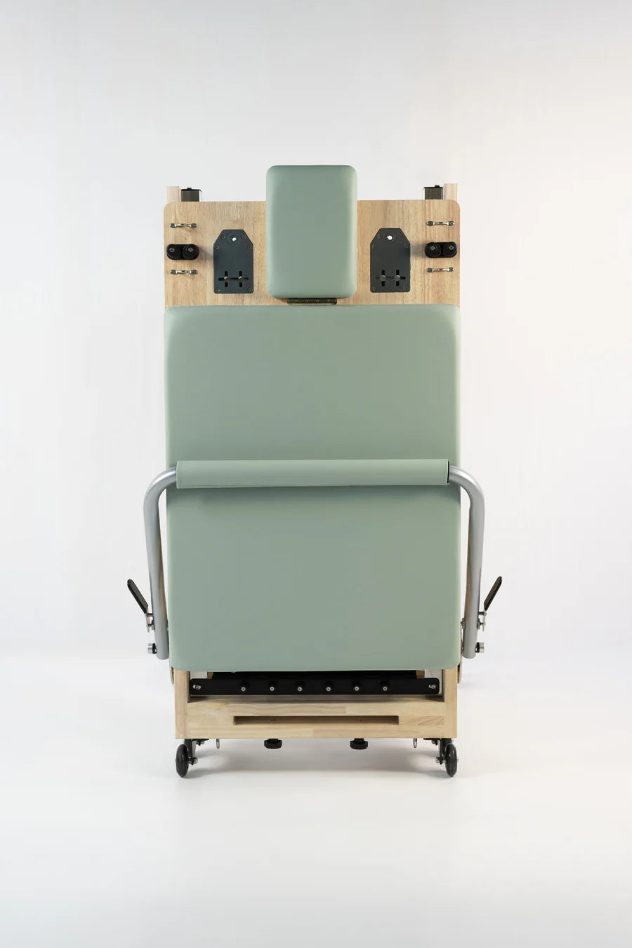 Reformer in legno di quercia naturale pieghevole PTX 3000 Green Tea - Linea Liveness di Toorx - Cod. PTX-3000G