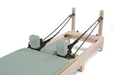 Reformer in legno di quercia naturale pieghevole PTX 3000 Green Tea - Linea Liveness di Toorx - Cod. PTX-3000G