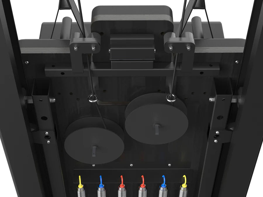 Reformer in Alluminio PTX 7500 Black Pearl-  linea Lifeness di Toorx- Cod. PTX-7500BP
