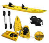 kayak componibile Split 2 Big Mama kayak, canoa biposto modulare, si monta in 30 secondi ( giallo)