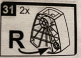 2C4-256 Dispositivo per scorrimento verticale DX