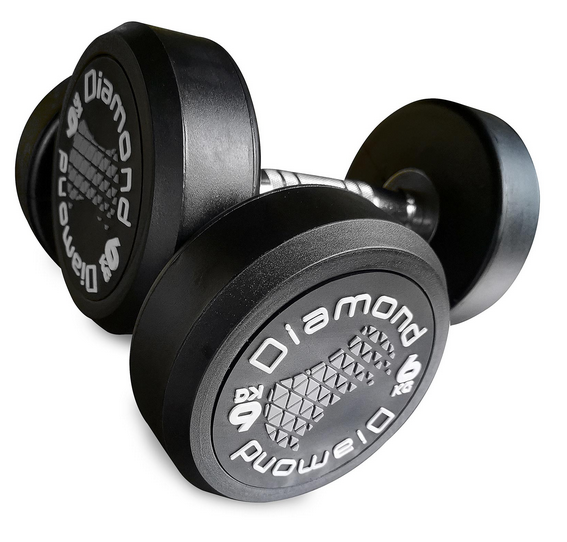 MANUBRIO TONDO PRO BLACK - 2 KG- LINEA DIAMOND - MGTD2-PN