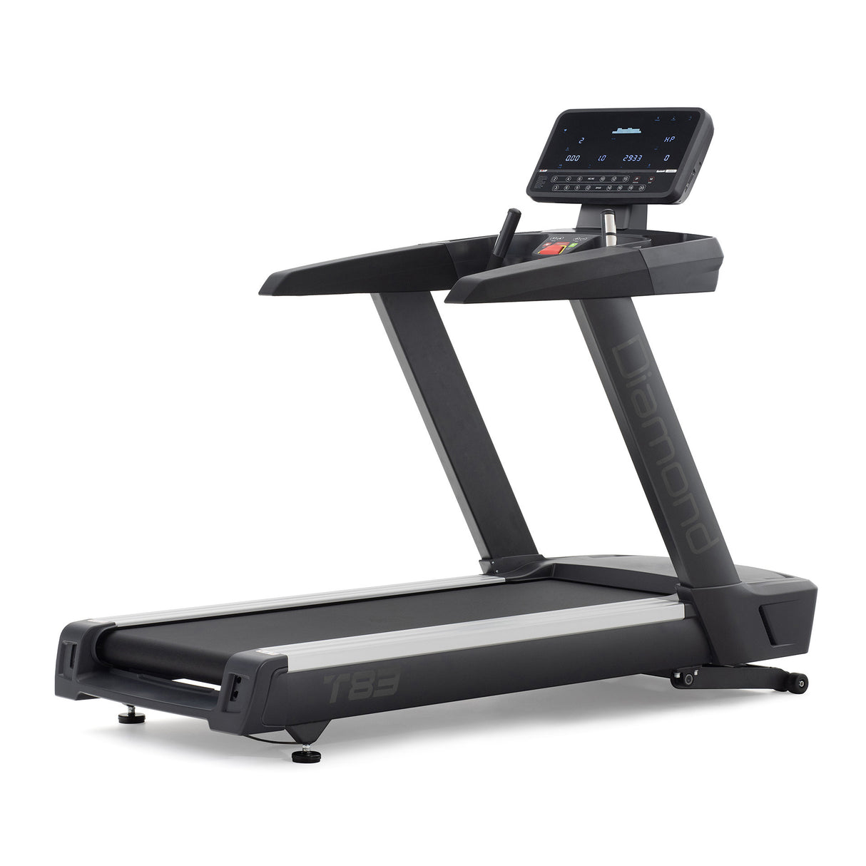 T-83 tapis roulant 5,0-7,0 Hp AC 25 Km/h - 600 x 1620 mm prelubrificato - Inclinazione 15%- fascia polar +ingresso MP3+USBper ricarica + Bluetooth per apps Zwift, Kinomap e Anyrun - Linea Diamond professional Cod. T85