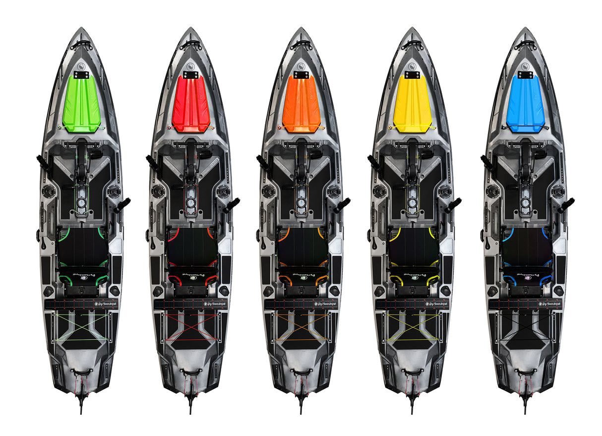 BIG MAMA KAYAK A PEDALI TRIKEN 380 + Motore Watersnake Stealth SW 54 lb /48" 12V + gruppo pedali