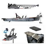 BIG MAMA KAYAK A PEDALI TRIKEN 380 + Motore Watersnake Stealth SW 54 lb /48" 12V + gruppo pedali