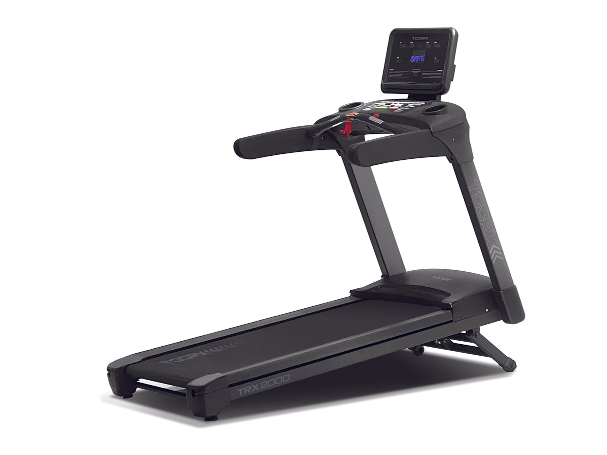 TRX-2000 TAPIS ROULANT fascia cardio inclusa APP READY 3.0 compatibile con Zwift e Kinomap - piano corsa 153 x 57 cm - velocità 22 km/h - peso max utente 150 kg TOORX