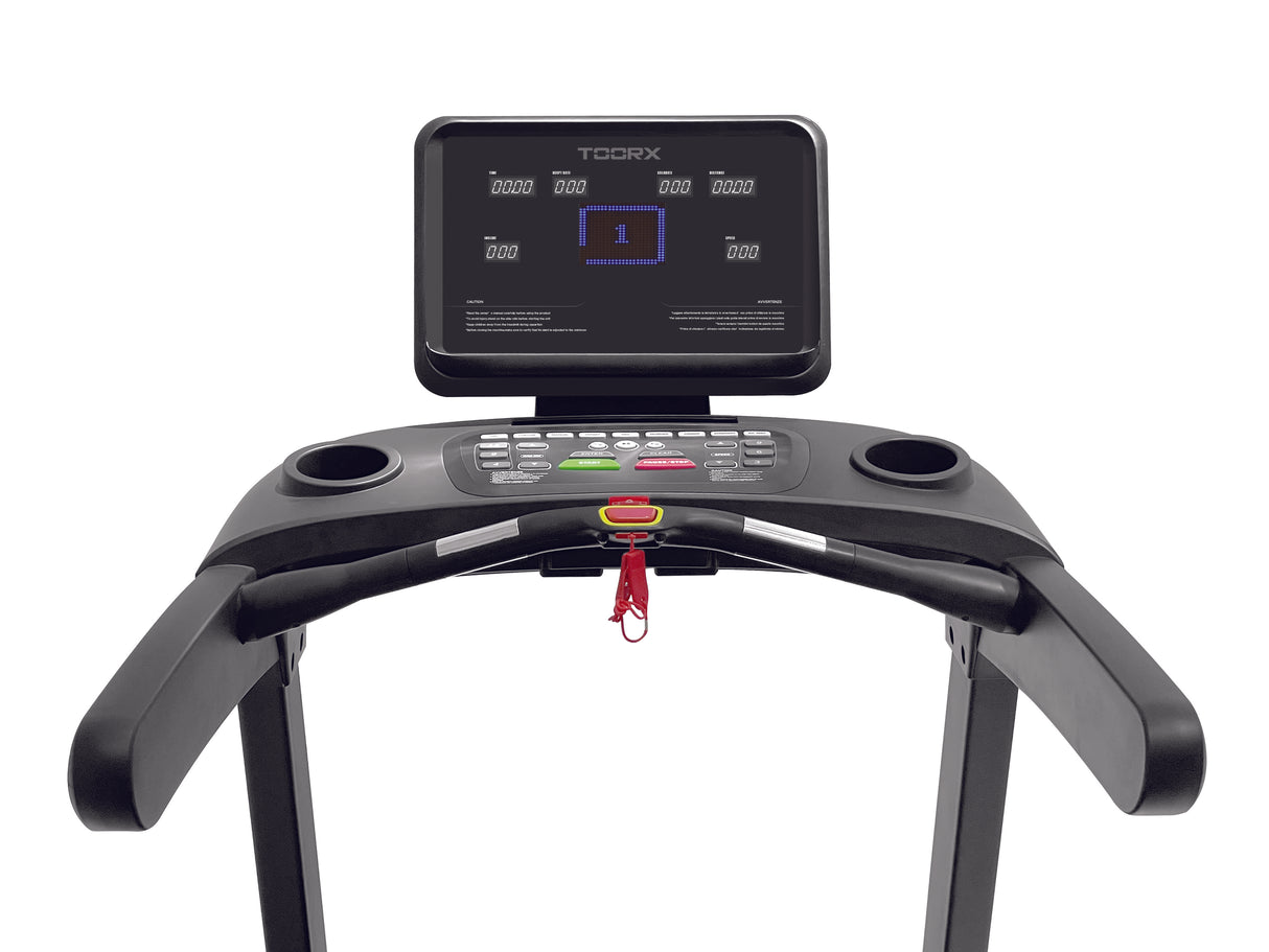 TRX-2000 TAPIS ROULANT fascia cardio inclusa APP READY 3.0 compatibile con Zwift e Kinomap - piano corsa 153 x 57 cm - velocità 22 km/h - peso max utente 150 kg TOORX