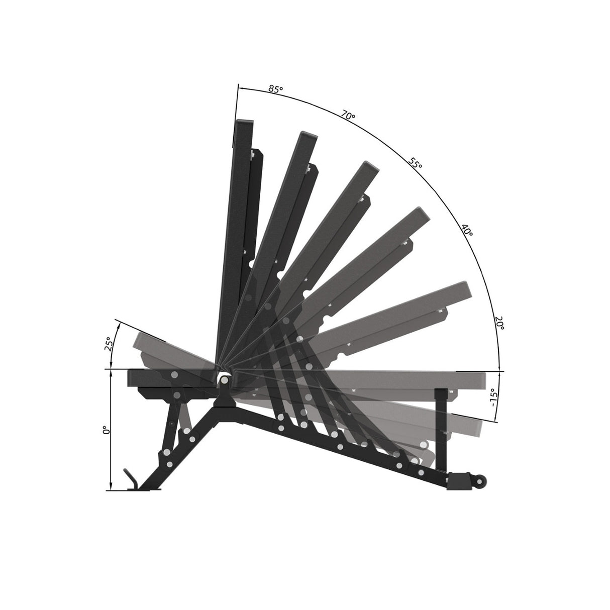 Panca Regolabile WBX-700 Linea Toorx Professional