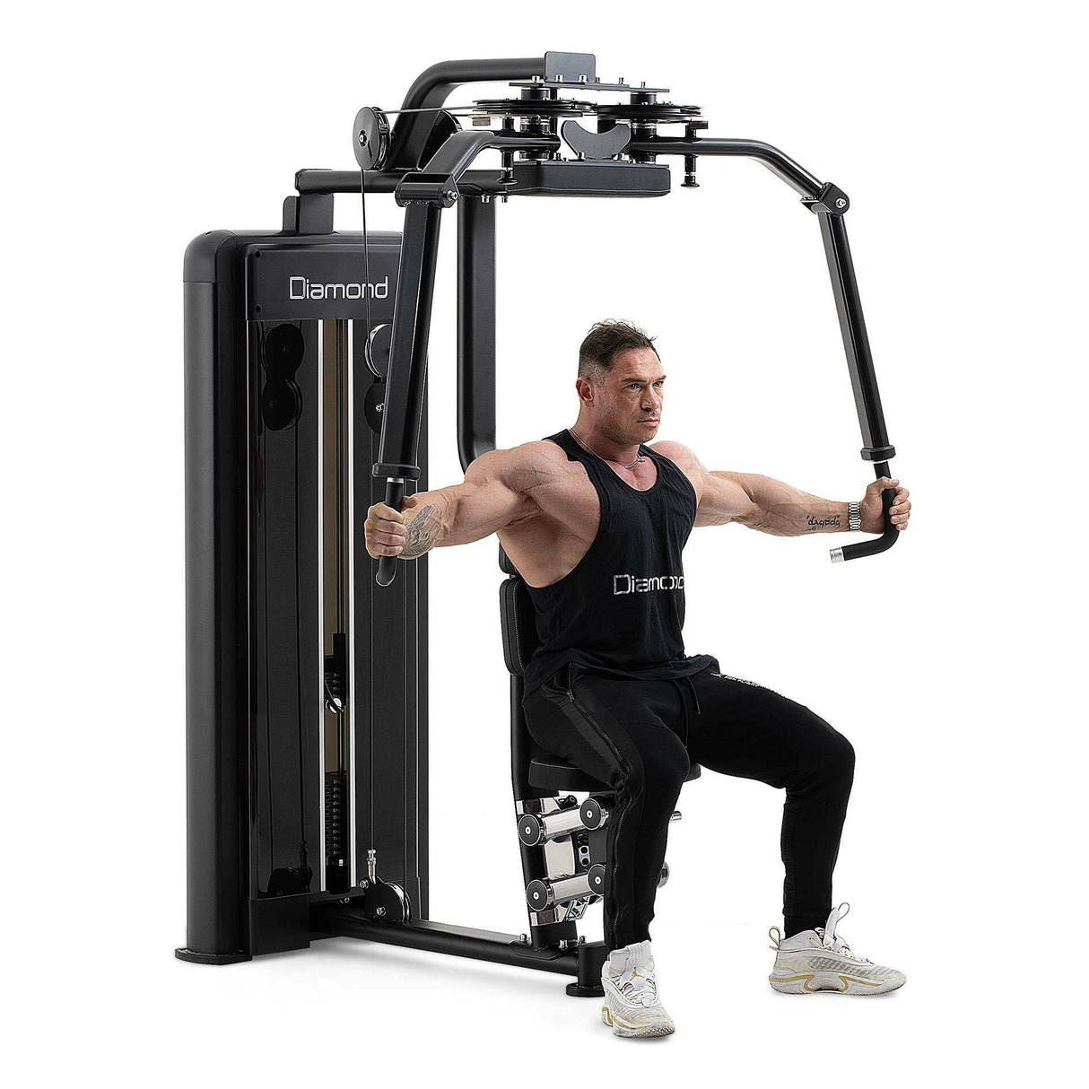 Pectoral Fly/Rear Deltoid- Weight Stack 80 kG. - Linea Diamond Professional Strenght - Cod. WS550-BUTTERFLY