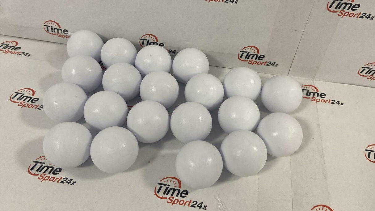kit 20 palline bianche per calciobalilla da bar diametro 33 mm