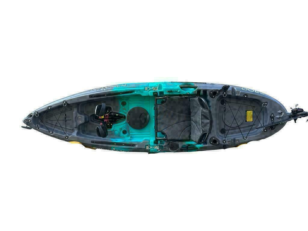 Kayak componibile rigido a pedali con pinne BIG MAMA START S300 family 2 posti + 2 pagaie + 2 sedili + 2 pedali