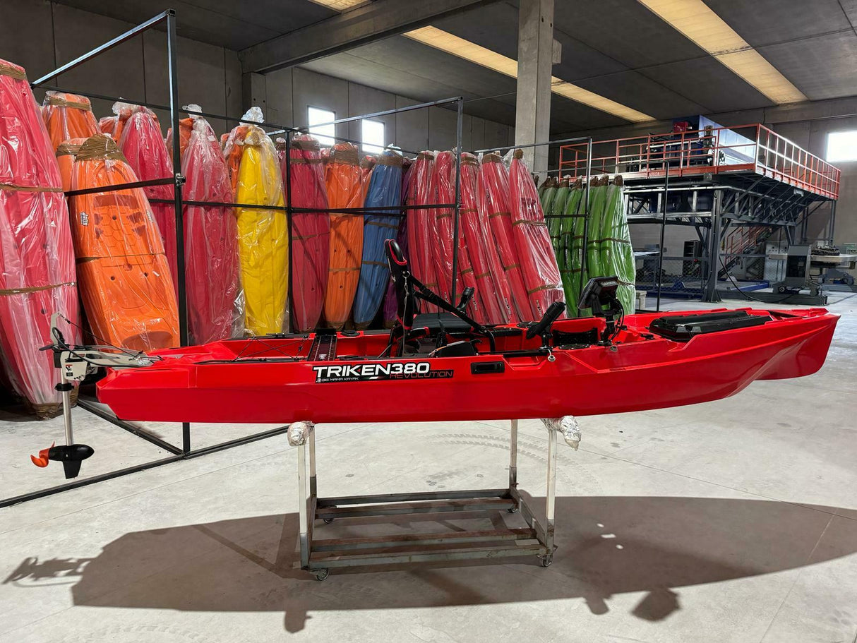 BIG MAMA KAYAK A PEDALI TRIKEN 380 + Motore Torqeedo 403AC + pistra inox + gruppo pedali