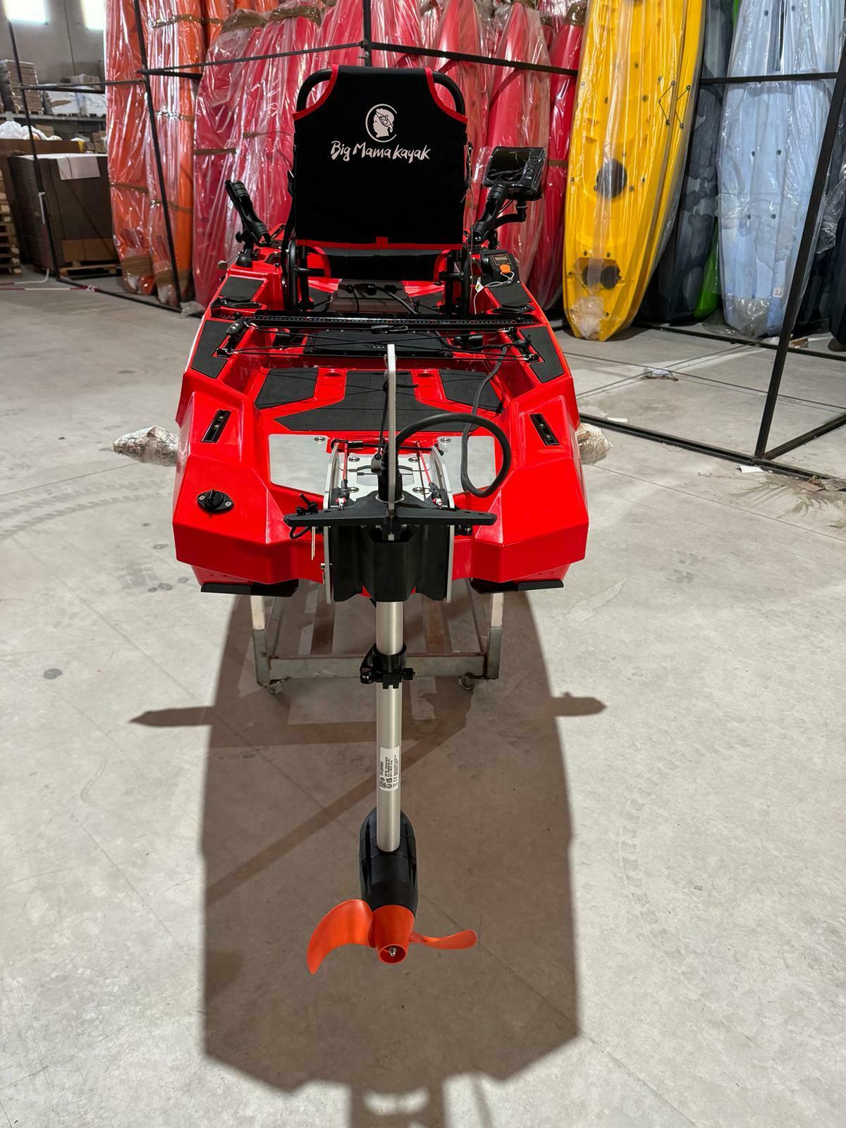 BIG MAMA KAYAK A PEDALI TRIKEN 380 + Motore Torqeedo 403AC + pistra inox + gruppo pedali