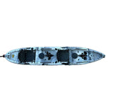Kayak componibile rigido a pedali con pinne BIG MAMA START S300 family 2 posti + 2 pagaie + 2 sedili + 2 pedali