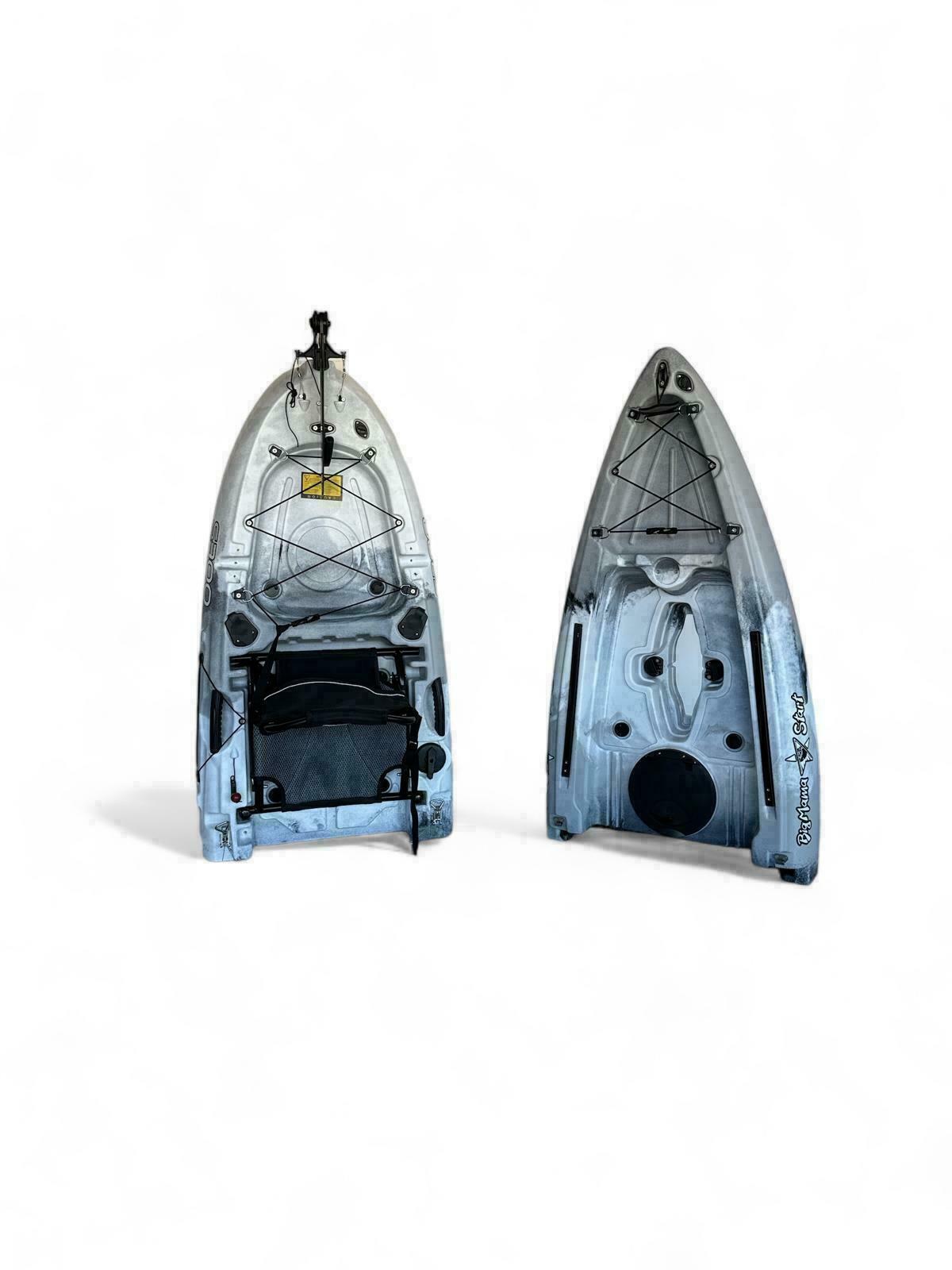 Kayak componibile rigido a pedali con pinne BIG MAMA START S300 family 2 posti + 2 pagaie + 2 sedili + 2 pedali