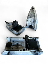 Kayak componibile rigido a pedali con pinne BIG MAMA START S300 family 2 posti + 2 pagaie + 2 sedili + 2 pedali