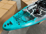 Big Mama S500 fishing con 5 portacanne, modello divisibile, pedali, sedile e timone