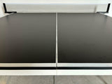 Ping Pong da interno Richiudibile salvaspazio Urban Play, con ruote, misure regolamentari, racchette e palline incluse, colore azzurro
