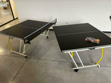 Ping pong Richiudibile urban play mod. light regolamentare,trasportabile in valigia, da interno, racchette e palline colore AZZURRO