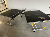 Ping pong Richiudibile urban play mod. light regolamentare,trasportabile in valigia, da interno, racchette e palline colore nero