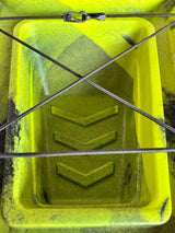 Kayak fishing a Pedali divisibile Big Mama Triken 330 Live S, con ruote e vasca del vivo - SCAFO GRIGIO NERO, gavone VERDE
