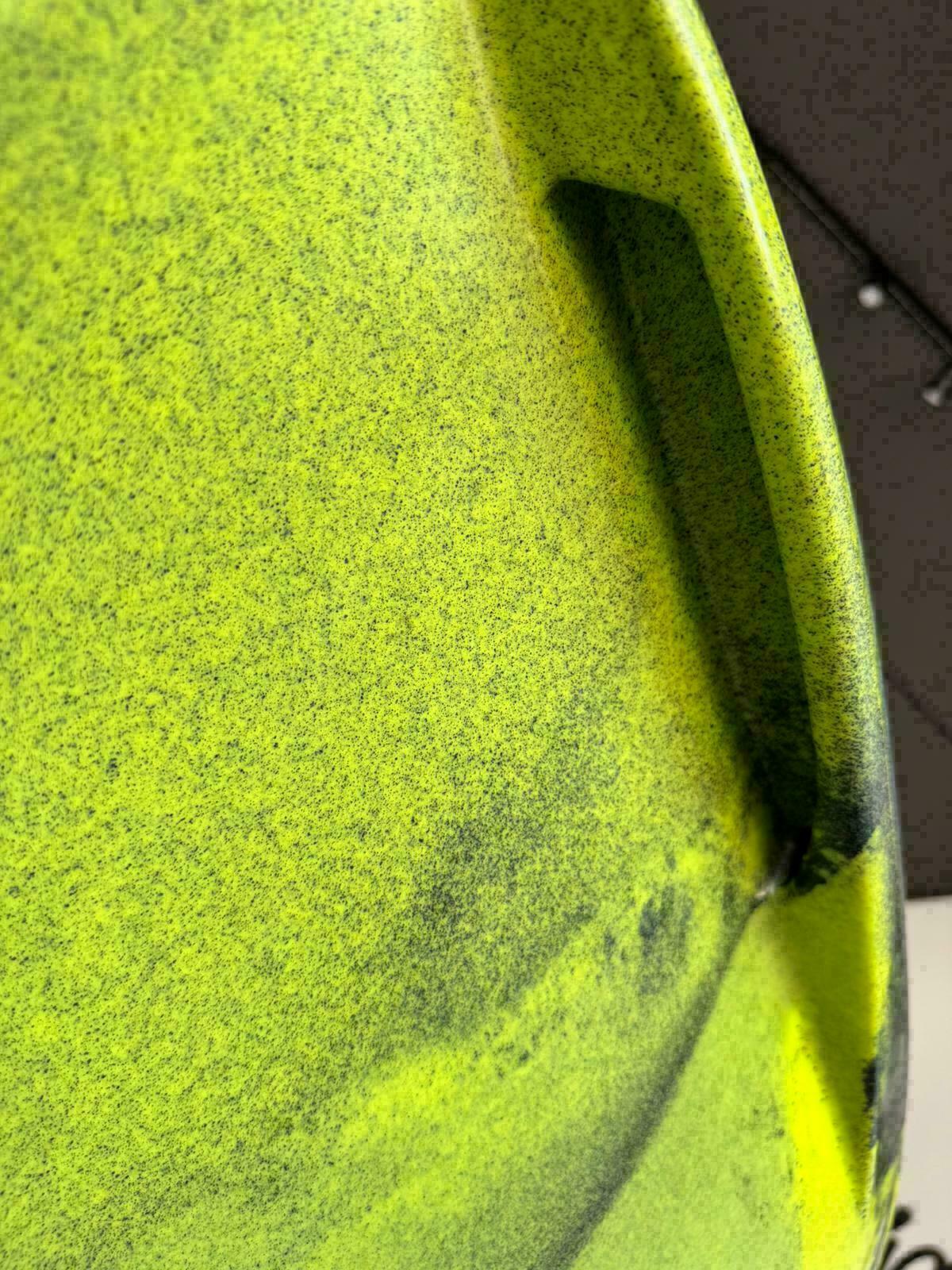 Kayak fishing a Pedali divisibile Big Mama Triken 330 Live S, con ruote e vasca del vivo - SCAFO GRIGIO NERO, gavone VERDE