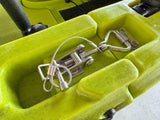 Kayak fishing a Pedali divisibile Big Mama Triken 330 Live S, con ruote e vasca del vivo - SCAFO GRIGIO NERO, gavone VERDE
