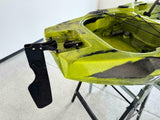 Kayak fishing a Pedali divisibile Big Mama Triken 330 Live S, con ruote e vasca del vivo - SCAFO GRIGIO NERO, gavone VERDE