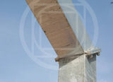 Ab1302 1 Coppia Impianto Basket Monotubo Sez. 15 x 15 cm. con Bussole da Interrare Sbalzo 165 Cm CERTIFICATO A NORMA UNI EN 1270